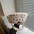 thumbnail image 4 of Riñonera de pana para hombre y mujer, bolso de pecho a la moda con bolsillo de fresas, monedero de viaje deportivo, riñonera a cuadros, 4 of 5