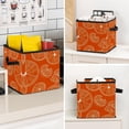 thumbnail image 7 of RATGDN Collapsible Fabric Cube Storage Bin with Double Handles for Living Room Bedroom Office Black - Orange Juice Fruit, 7 of 7