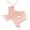 Rose Gold, variant on Texas USA State Map Necklace in Gold Silver Rose Gold Tricolor Stainless Steel Jewelry Pendant