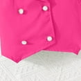 thumbnail image 5 of KAUOD Girls Summer Suit Outfits 2 Piece Sleeveless Double Breasted Jacket and Pleated Pants Set Loose Trendy Clothe, 5 of 7