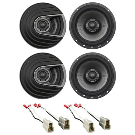 Polk Audio Front+Rear Door 6.5" Speaker Replacement For 2000-2004 Subaru Outback