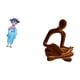 thumbnail image 5 of Muñeca Geisha Japonesa,Muñeca geisha con kimono japonés,adorno tradicional,Figura del pensador abstracto,Estatua de Pensador Abstracto,Arte,Decoración para el Hogar,Figura humana decorativa, 5 of 8
