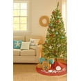 thumbnail image 3 of Seaside Red Checkered Plaid 100% Cotton Christmas Tree Skirt 54", 3 of 4