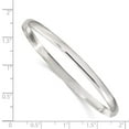 thumbnail image 5 of 925 Sterling Silver 4mm Solid Polished Plain Slip-on Bangle Bracelet, 5 of 6