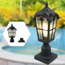 Vintage Post Pole Light Outdoor Lantern Lamp Garden Patio Yard Fixture Black for Bedrooms, Living Rooms