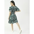 thumbnail image 2 of Moomaya Printed Wrap Style Dress, Knee-Length Summer Tiered Dress For Women, 2 of 8