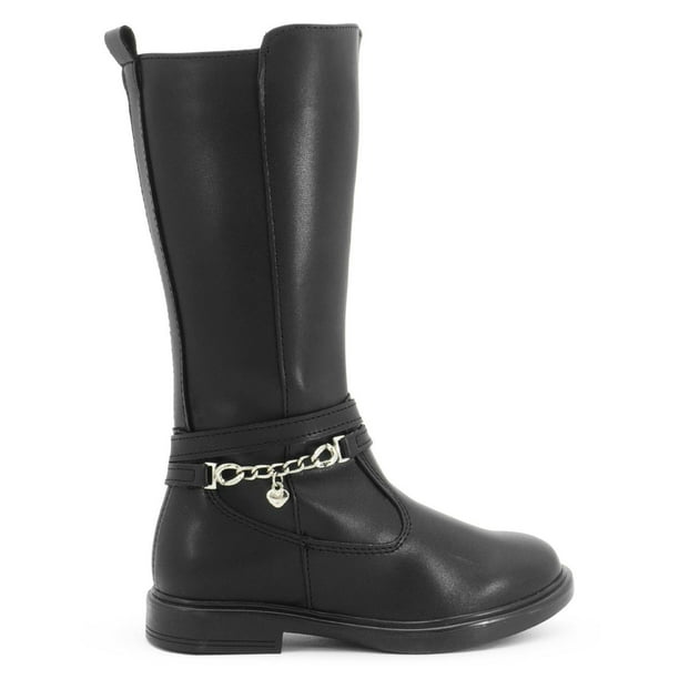 Bota Larga Yuyin Para Niña Antiderrapante Casual Cómoda 2-6 negro 22