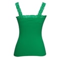 thumbnail image 2 of Womens Lace Trim Camisoles - Green, 2 of 2