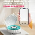thumbnail image 4 of Shell Wireless Bluetooth Speaker Night Light 360 Stereo Music Player Gift, 4 of 9
