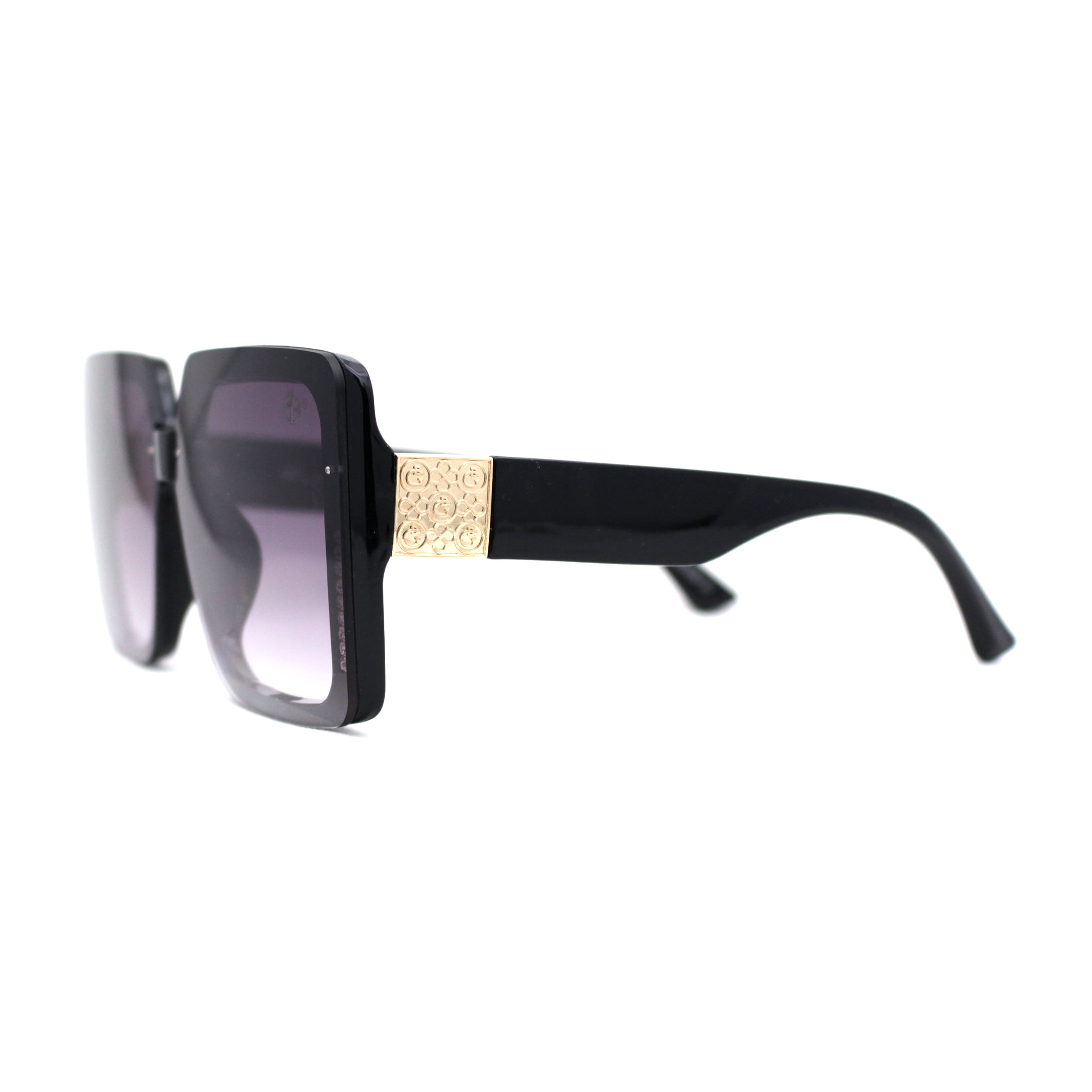 Butterfly Sunglasses - Black & Gold - Acetate & Metal - Default
