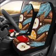 thumbnail image 2 of Juego de 2 fundas para asientos de coche ABPHQTO Protector universal Apple naranja canela estrella anís, 2 of 3