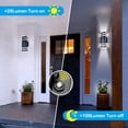 thumbnail image 2 of Lámpara de pared exterior Tesjaso, 7 W, 3000 K, impermeable, paquete de 2 unidades, color negro, 2 of 9