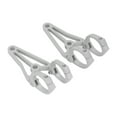 thumbnail image 5 of Soporte para faro de motocicleta, repuesto de soporte de lámpara para montaje en cabeza de tubo de horquilla plateada de 33 a 41mm, 2 uds., 5 of 5