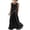 Black, variant on Summer Dresses For Women Revolve Cotton Trendy Women Casual Sleeveless Round-neck Button Button Linen Casual Dress Beige S