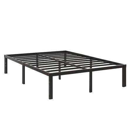 - 3000lbs Max Weight Capacity TATAGO 16 Inch Tall Heavy Duty Metal Platform Bed Frame Mattress Foundation, Extra-strong Support &Non-Slip, No noise & No Box Spring Need for Saving Money, Full
