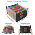 thumbnail image 5 of 24 Pockets Expanding File Folders, Portable Accordion Expandable File Organizer for Office, 5 of 7