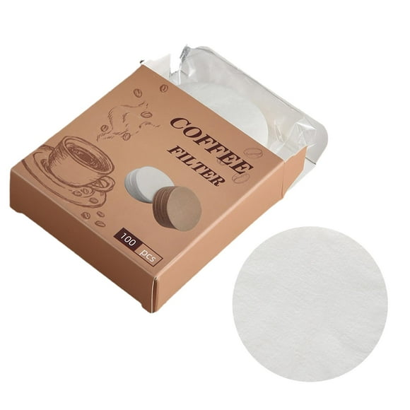 Coffee Filter Papers Pack 100 Pcs Replacement Bleached Filters SizR2 3 B9K4