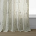 thumbnail image 6 of Suez Natural Embroidered Faux Linen Sheer Curtain (1 Panel), Suez Natural, 50W X 84L, 6 of 9