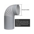 thumbnail image 4 of CHAO Manguera de escape de aire acondicionado de 5,25 pulgadas de diámetro y 120 pulgadas de longitud, manguera de escape flexible para aire acondicionado portátil, múltiples opciones de longitud, 4 of 5