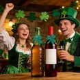 thumbnail image 4 of Uuiauoio 1 Pc St. Patrick's Day Wine Bottle Decors, Mini Green Hat , Green Shamrock Leprechaun Hats Wine Bottle Topper for Irish Party Supplies Decor, 4 of 6