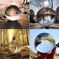 thumbnail image 2 of Clear Glass Crystal Ball Healing Sphere Photography Props Lensball Decor Gift, 2 of 5
