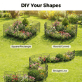 thumbnail image 5 of Y&M 34 Inch(H) X 10 Ft(L) Decorative Garden Fence, 7 Pack Tall Fence Fencing Panels, Metal Wire Border No Dig Fencing Animal Barrier for Dog, Flower Edging for Yard Landscape Patio Outdoor Decor, 5 of 11