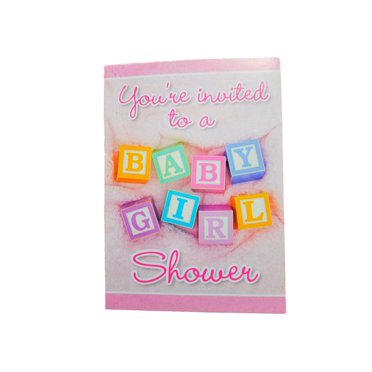 Hallmark Baby Shower Invitation Cards (Baby Girl) - Walmart.com