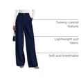 thumbnail image 4 of Pantalones PRETTYGARDEN 2025 Azul Marino Pierna Ancha Talle Alto S, 4 of 7