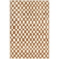 thumbnail image 5 of nuLOOM Dominique Abstract Checkered Fringe Area Rug, 8' x 10' 2", Orange, 5 of 9