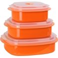 thumbnail image 1 of Reston Lloyd Ensemble de Cuisson au Micro-Ondes 3 Pcs, Orange, 1 of 8