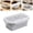 F, variant on Clearance Under $4, 1 Pack Collapsible Silicone Food Storage Container, 550ml Reusable Lunch Box with Lid, Microwave and Freezer Safe Bowl for Meal Prep and Travel(Pine Green)