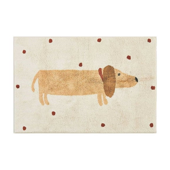 Prime Day Deals Dachshunds Rug Cute Living Room Bedroom Rug Area Rug Rug for Living Room, Washable Rug Non Slip Water Repellent Floor Carpet, Low Pile Soft Vintage Rug for Bedroom Dining Room Indoor