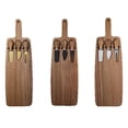 thumbnail image 6 of Acacia Wood Cheese Board Set with Cheese Knives, Multipurpose Wooden Cutting Board, Charcuterie Serving Platter for Steak and Daily Kitchen Use, 6 of 6