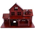thumbnail image 1 of Miangastore Flower House Assembly Model DIY Assembling House Wooden Model Brown 1Set, 1 of 8