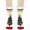 502_Green, variant on Christmas Gift Ankle Socks for Women Fall Fashion Must Haves Animal Socks Breathable Ruffle Toe Seamed Women's Socks Black