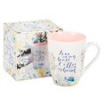 thumbnail image 3 of With Love Inspirational Coffee Mug for Women, Love In My Heart Coffee In My Hand Pink w/ Gold Accents Motivational Coffee/Tea Cup for Her Birthday, Mother's Day, 12oz Ceramic, 3 of 3