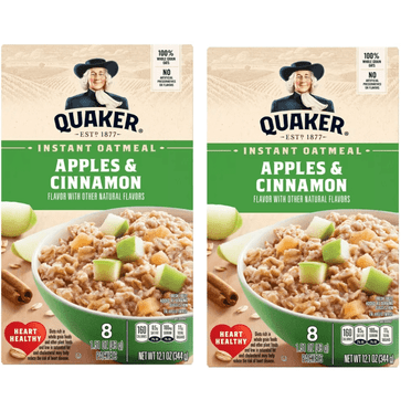 Quaker Instant Oatmeal Apple Cinnamon - 8ct/12.1oz pack of 2