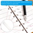 thumbnail image 5 of Uxcell 8.7"x2" Bookmark Ruler Snap-in Ruler Measuring Tools for A5 Binder Notebook Clear 10 Pack, 5 of 5