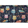 thumbnail image 2 of GZHJMY 24 Inch Length Kitchen Curtains Cute Owls 2 Panels Half Window Sheer Curtains Rod Pocket Farmhouse Short Drapes for Bathroom Cafe Basement Home Decor, 2 of 7