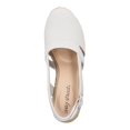 thumbnail image 3 of EASY STREET Womens White Padded Stargaze Round Toe Wedge Slip On Espadrille Shoes 10 W, 3 of 4