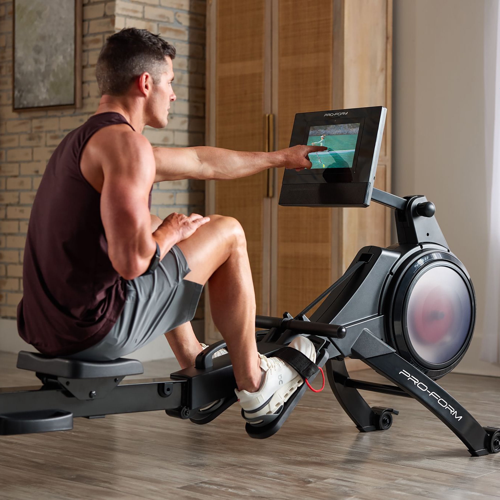 ProForm Carbon Pro10 Rower with 10" Touchscreen for Interactive, At-Home Workouts
