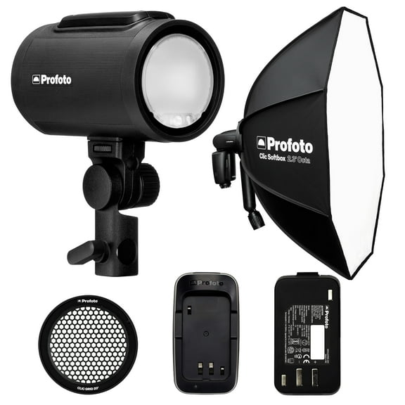 Profoto A2 Monolight Professional Lighting Bundle with Softbox 2.3 Octa and Grid