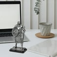 thumbnail image 2 of Knight Statue Art Decorative Medieval Knight Statue Abstract Figure Knight Figurine Ornament Knight Sculpture for Home Office Table Bookshelf Decor, 2 of 7