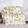 thumbnail image 3 of Rateoe Farm Bee Cute Honey Pattern Flannel Throw Blanket, Ultra-soft Blanket for Bed, Couch, Car, Hypoallergenic Anti-pilling blanket-80"x60"(Horizontal), 3 of 6