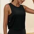thumbnail image 2 of Annhoo Womens Workout Tank Tops Crew Neck Sports Yoga Sleeveless Tunics Athletic Fitness Casual Going out Blouses, 2 of 9