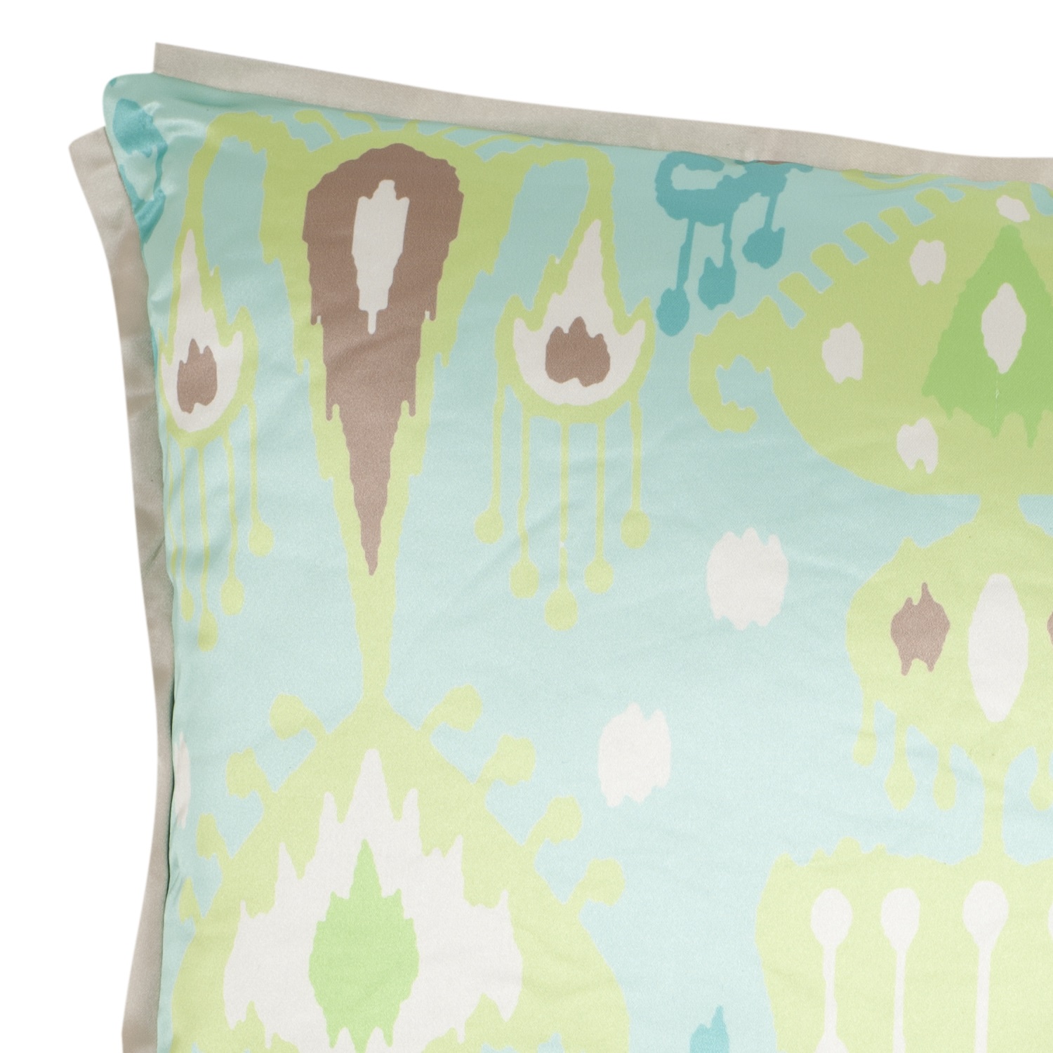 SAFAVIEH Stella Paisley Pillow, 18" x 18", Blue/Green, Set of 2