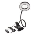 thumbnail image 2 of Lámpara de escritorio LED con clip para ajustar el brillo, lámpara de mesa recargable por USB para leer tatuajes de maquillaje, 2 of 8