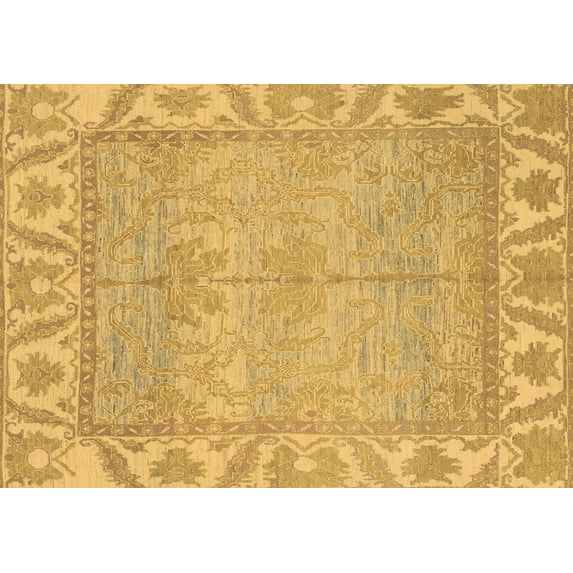 Ahgly Company Indoor Rectangle Oriental Brown Traditional Area Rugs, 7' x 10'