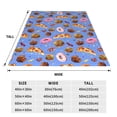 thumbnail image 3 of Balery Fastfoods Manta de Felpa Suave y Acogedora – Cobija de Franela Aterciopelada para Cama, Lavable y Cálida para Sofá, Mascotas, Transpirable-60"x50", 3 of 7