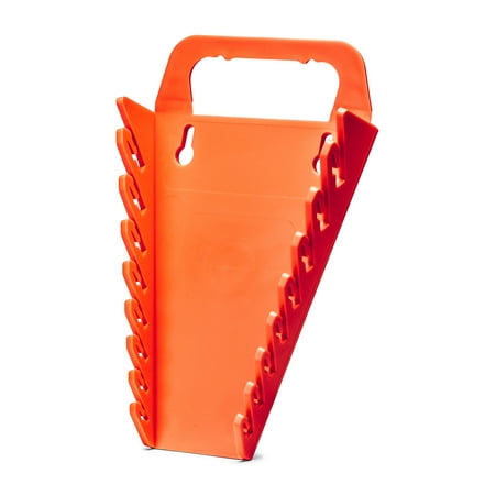 UPC: 0886352113038 | Capri Tools 8-Slot Wrench Rack Organizer  Red